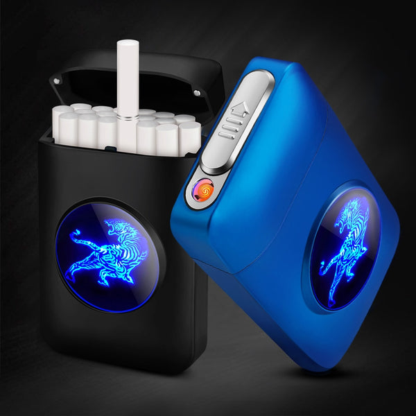 Cigarette Case USB Charging Lighter